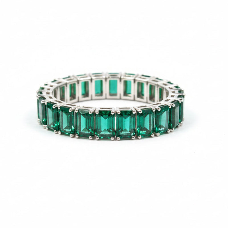 The Radiant Green Layering Ring