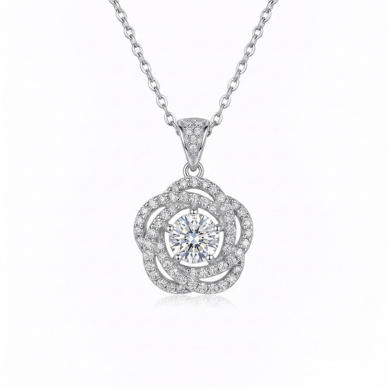 Petal Swirl Statement Pendant