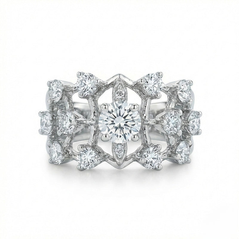 Openwork Starburst Ring