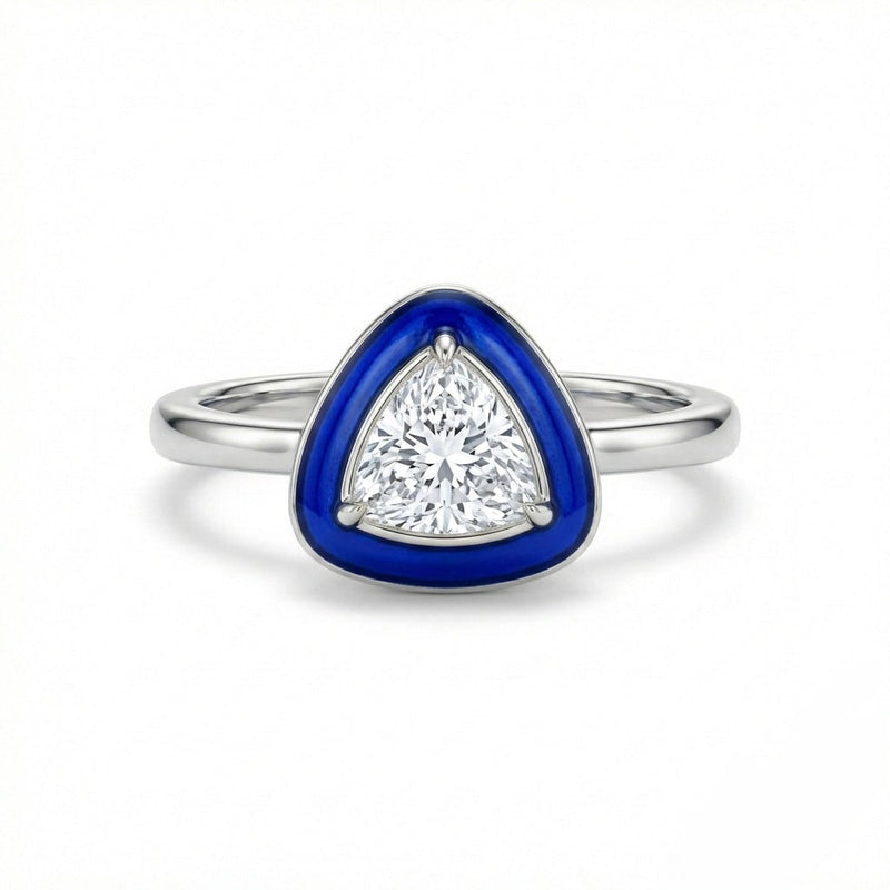 The Royal Blue Triangle Ring