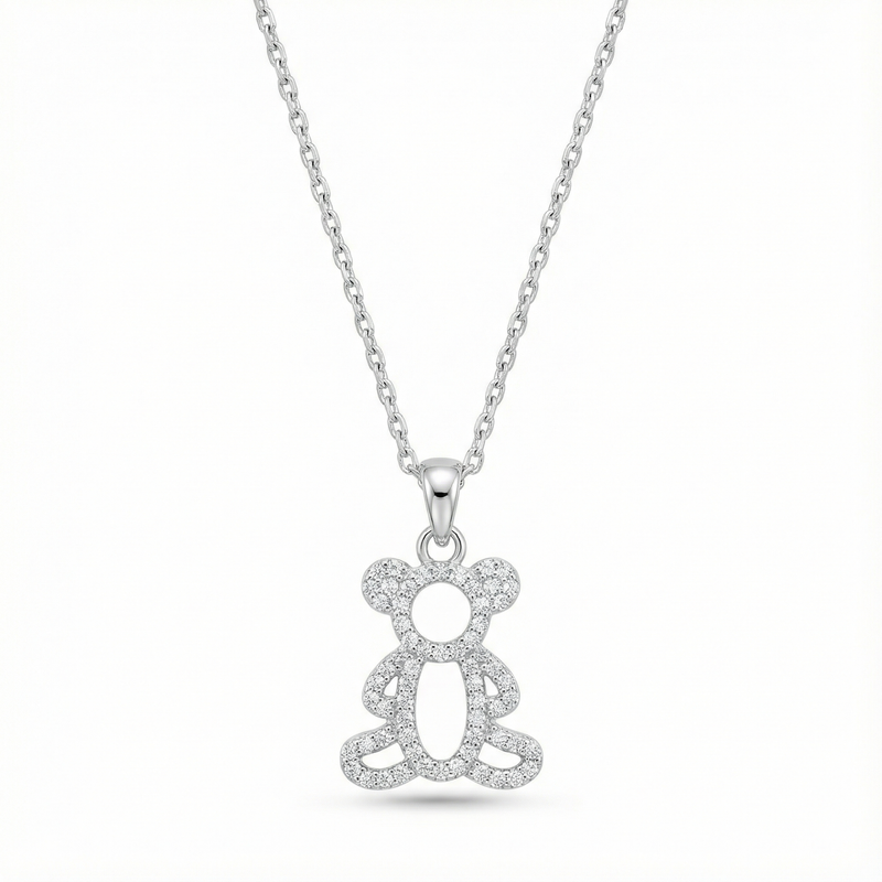 The Crystalline Teddy Pendant