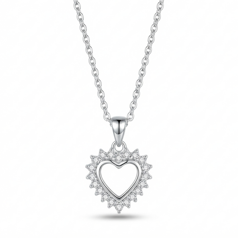 The Floating Heart Halo Pendant