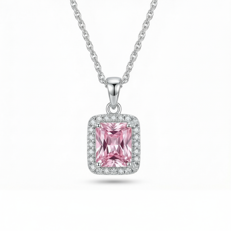 The Rosé Radiant Halo Pendant