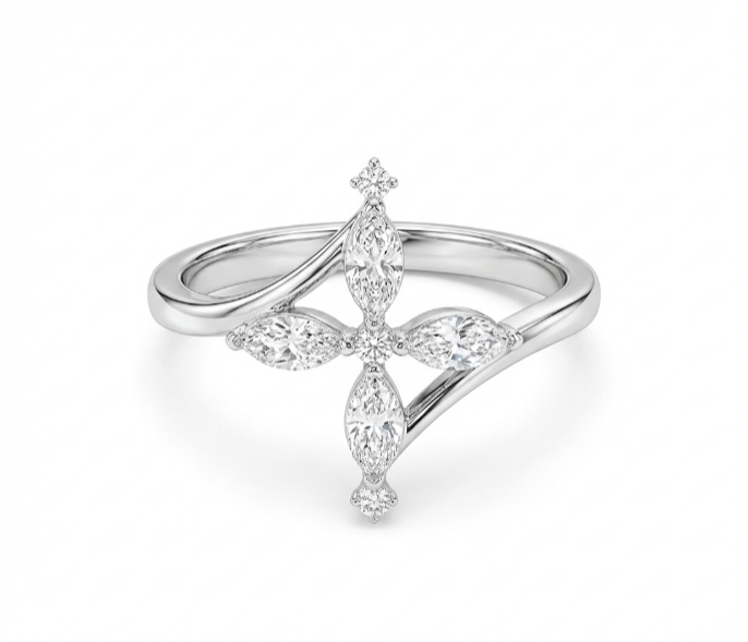 The Marquise Cross Ring
