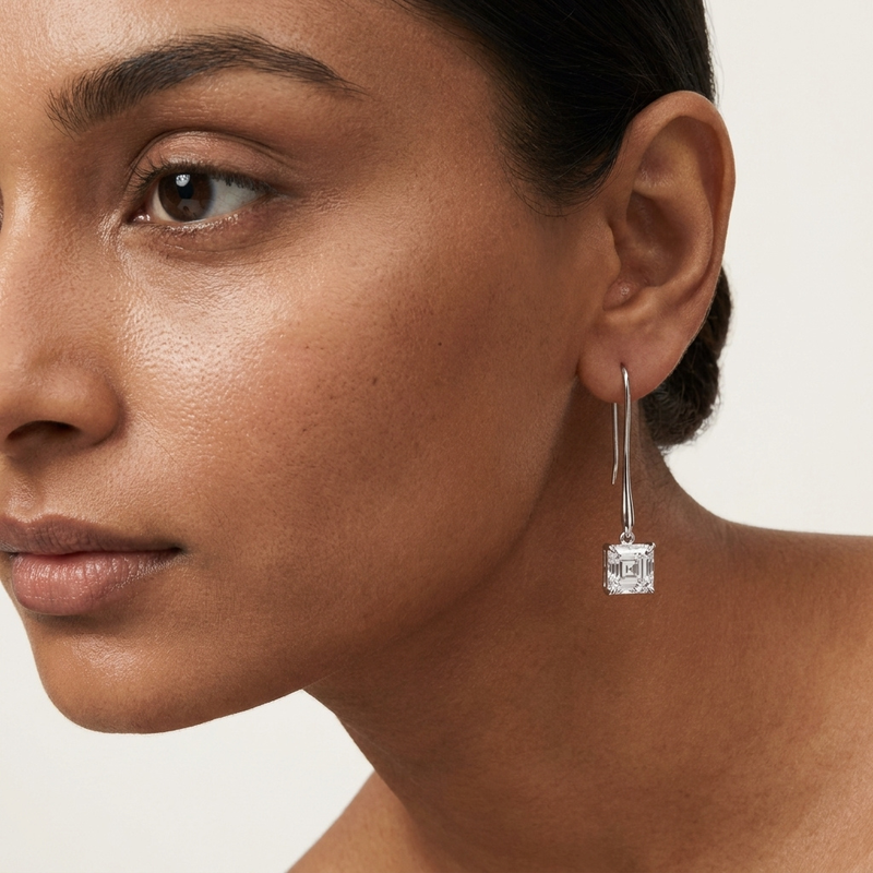 Sleek Step-Cut Dangles