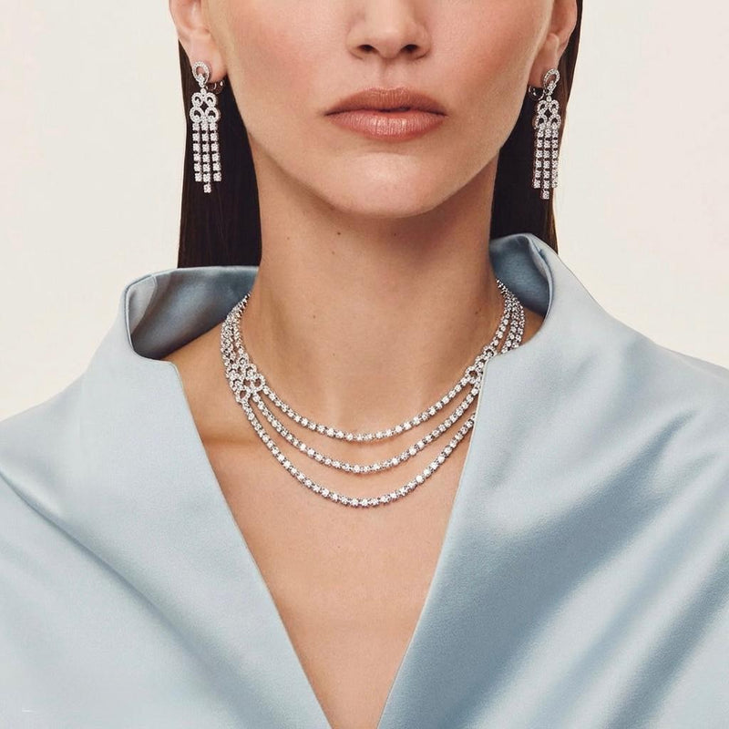 Trefoil Cascade Necklace