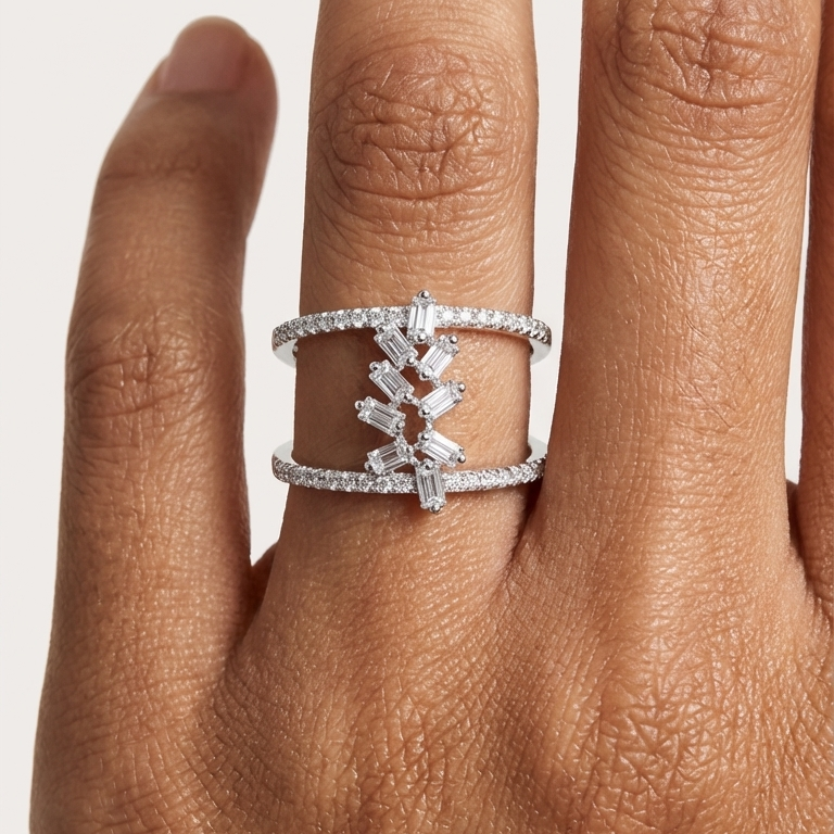 Split-Shank Cluster Ring
