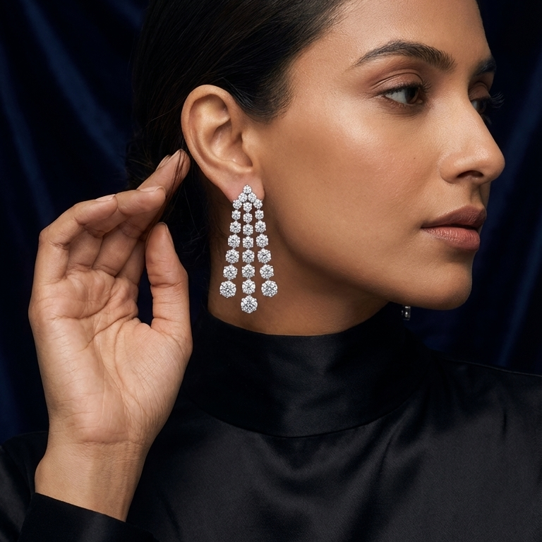 The Grand Cascade Chandelier Earrings
