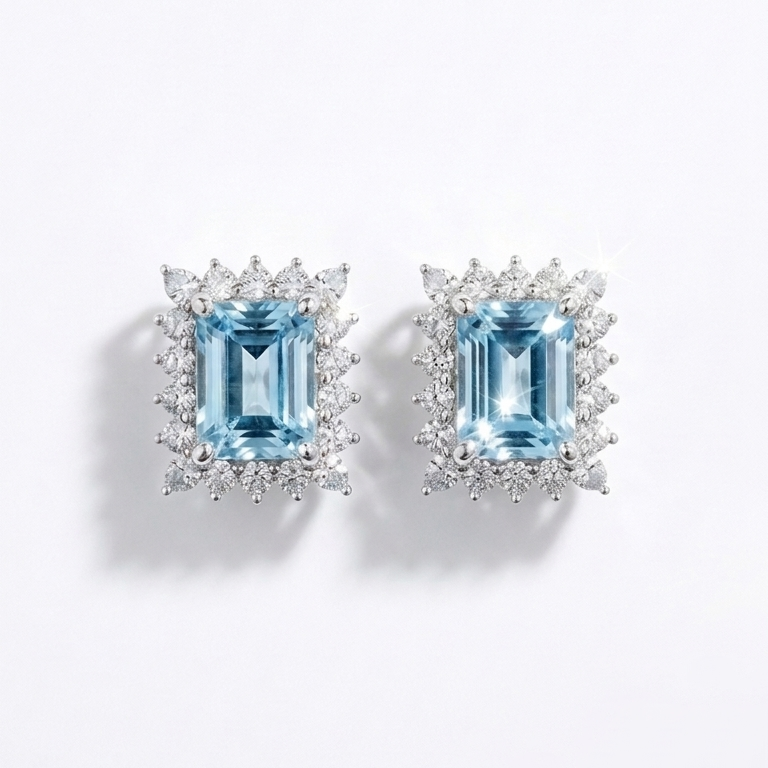 Ice Blue Earrings