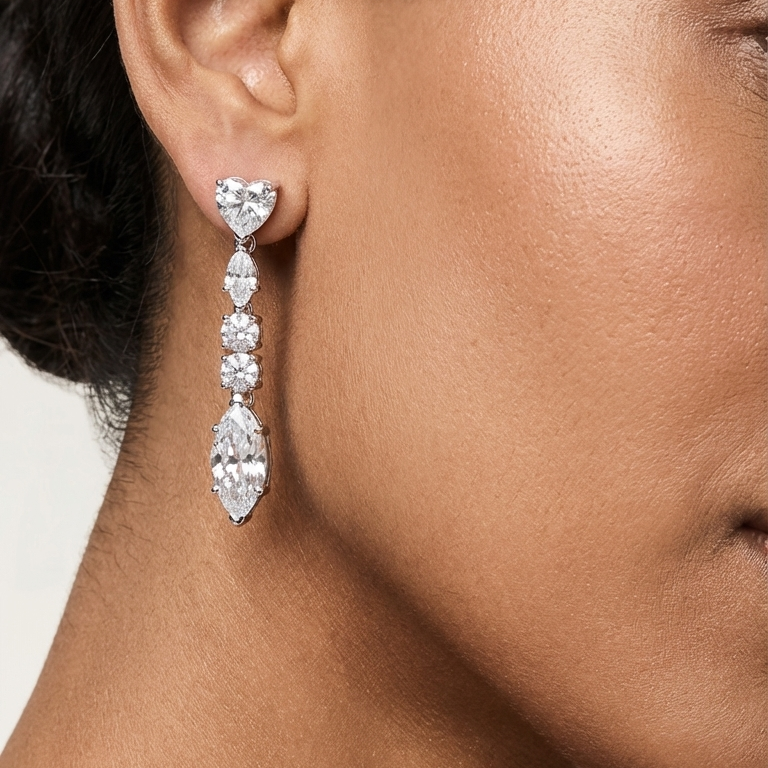 The Regency Dual-Cut Earrings