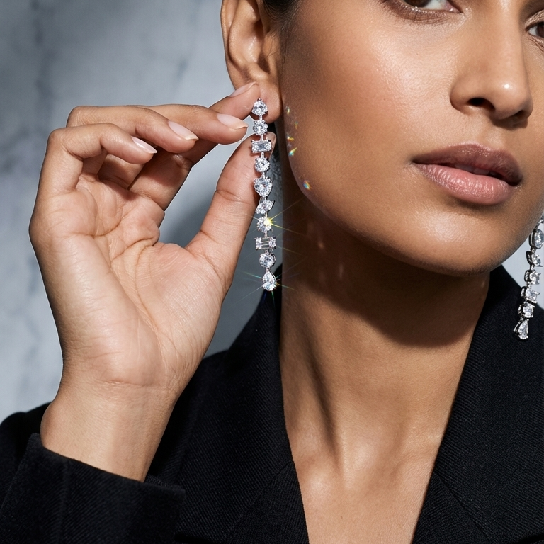 Marquise Cascade Drop Earrings