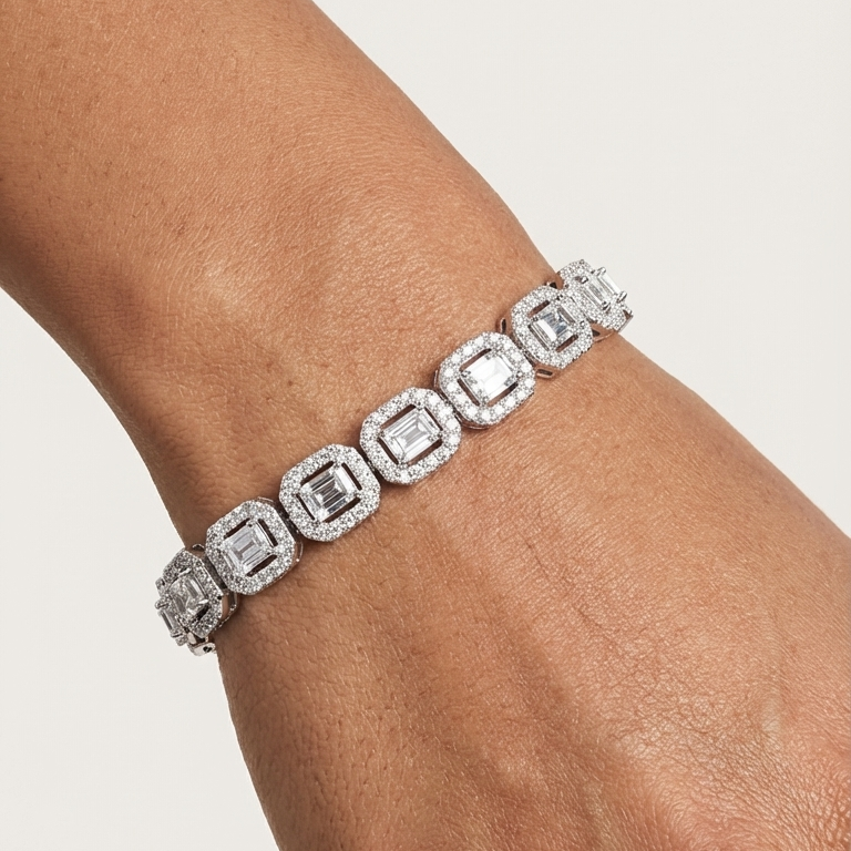 Regal Crystal Link Bracelet