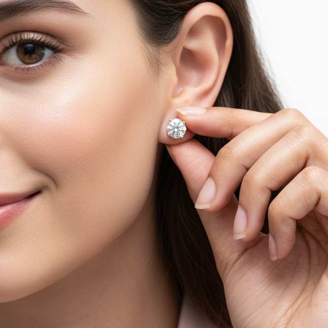 Round Silhouette Earrings