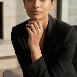 The Marquise Cross Ring - Sterling Silver Fine Jewellery - Kyra | Fine Jewellery |